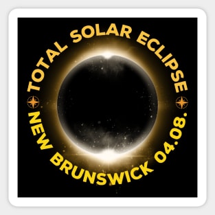 Total Solar Eclipse 2024 New Brunswick, Canada Sticker